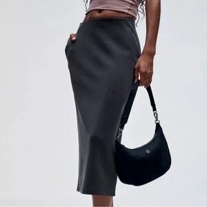 Lululemon Athletica Charcoal Pencil Skirt